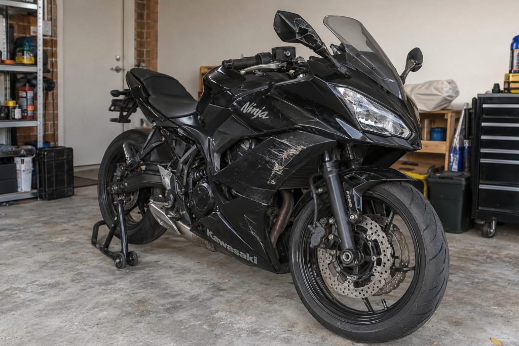 Sell Damaged Motorcycle generated Australian motorcycle scene